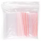 OFFICE Products resealable zip bags, transparent, pack of 100, 100 x 150 mm