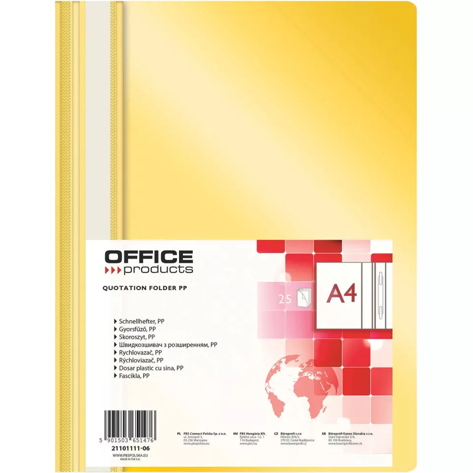 OFFICE products quotation binder yellow