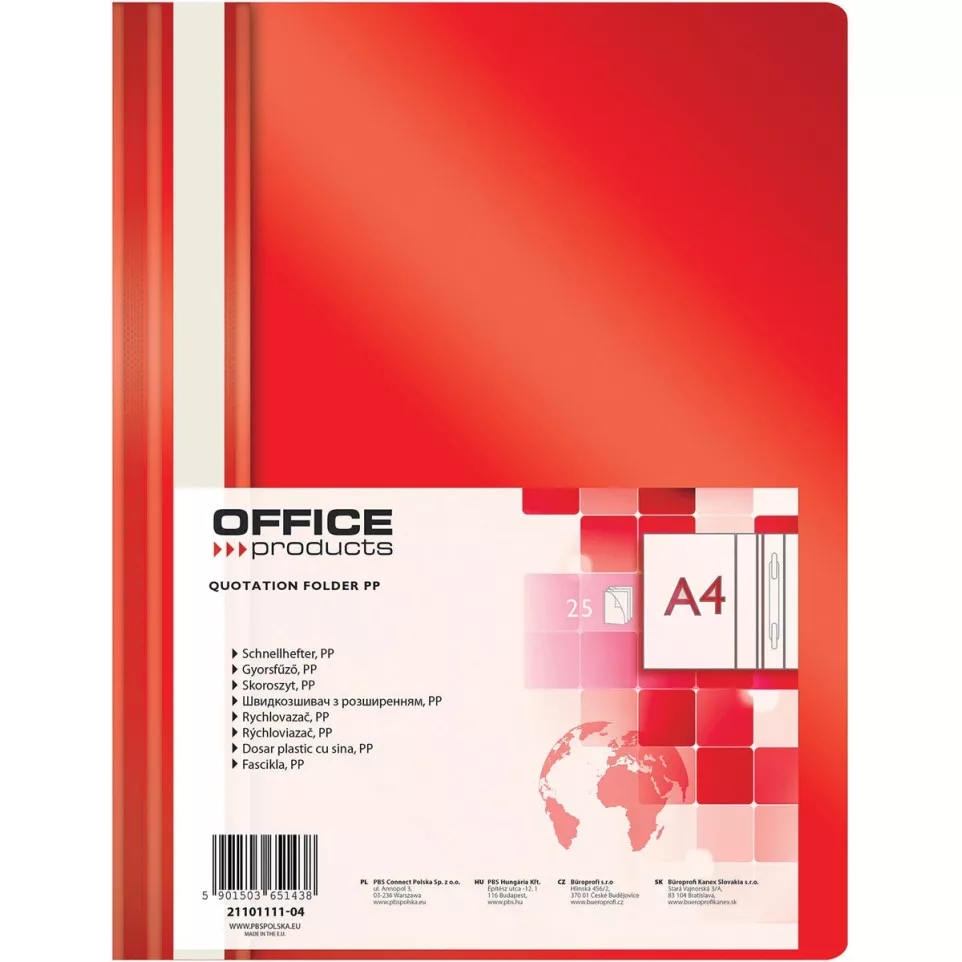 OFFICE products snelhechtmap, rood