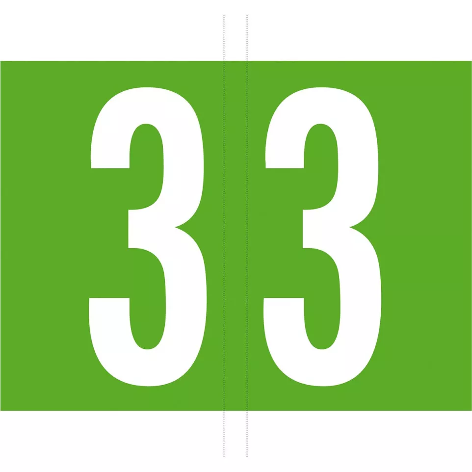 Codetab 3, rol van 500 tabs, licht groen