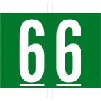 Codetab 6, roll of 500 tabs, dark green
