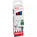 Edding 361 Whiteboard Marker Assorted Colours Pack of 4