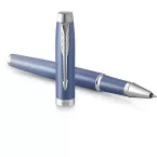 Parker IM Rituals Blue Chrome Trim Rollerball Pen Fine Gift Box