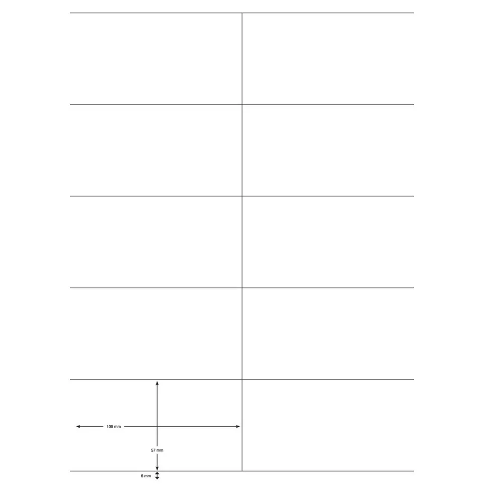 Q-CONNECT étiquettes, blanc, coins...