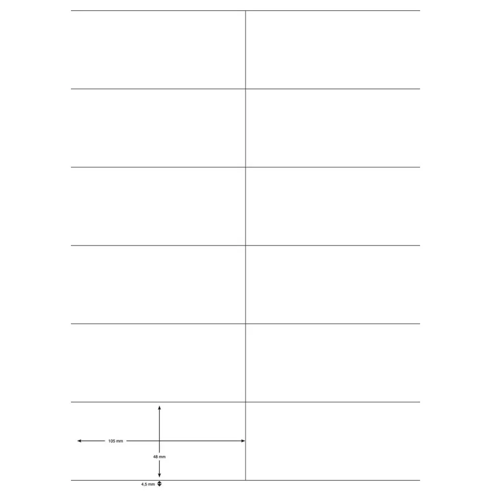 Q-CONNECT étiquettes, blanc, coins...