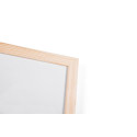 Q-CONNECT tableau blanc, avec cadre en bois, melamine, 120 x 90 cm