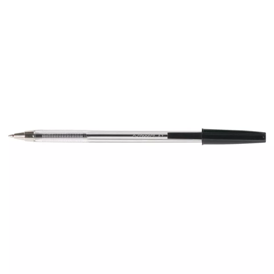 Q-CONNECT balpen, met dop, 0,7 mm,...