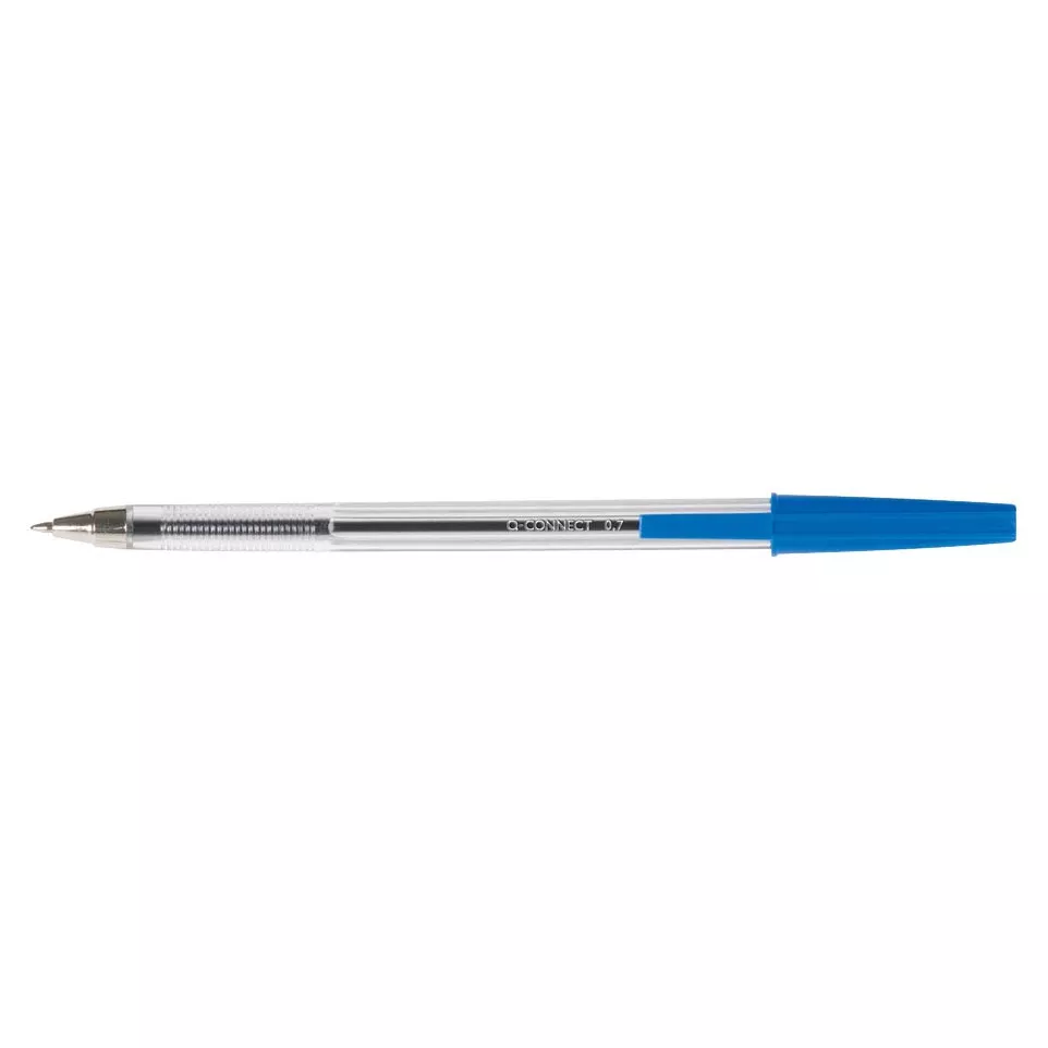 Q-CONNECT balpen, met dop, 0,7 mm,...