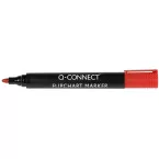 Q-Connect Conference Board Marker 2-3mm Bullet Tip with Clip Red