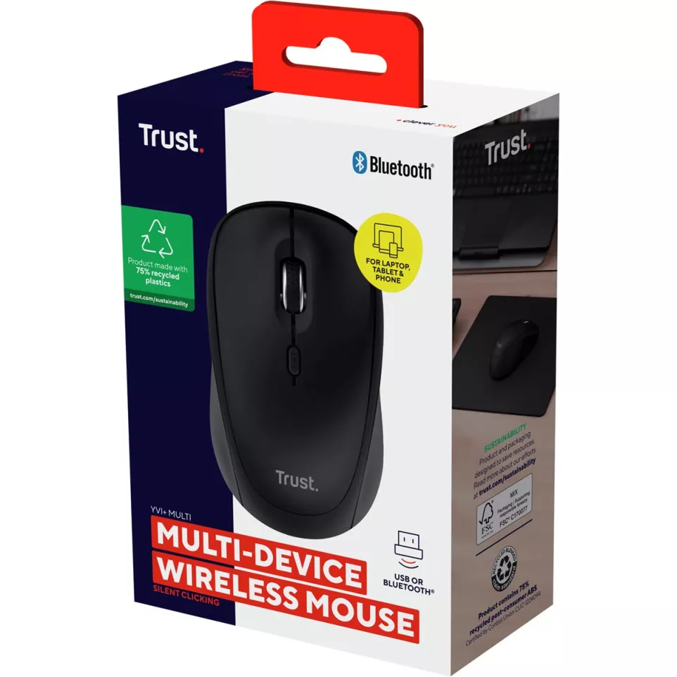 Trust YVI+ draadloze muis,...