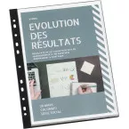 Viquel A4 Document Protector with 11-Hole Punch, 20 Pockets