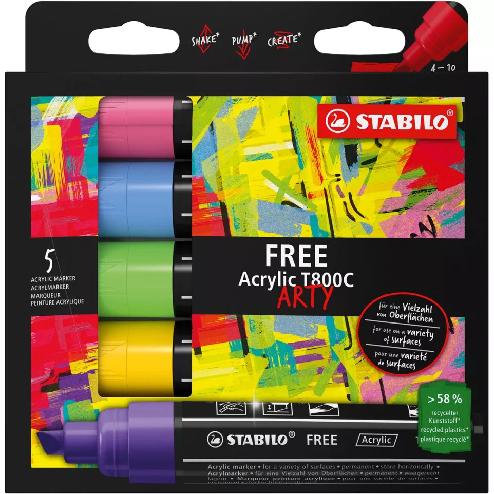 STABILO free marquer acrylique T800...