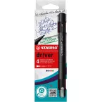 STABILO dr!ver fineliner, medium punt, geassorteerde kleuren, blister van 4 stuks