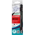 STABILO dr!ver fineliner, fijne punt, geassorteerde kleuren, blister van 4 stuks