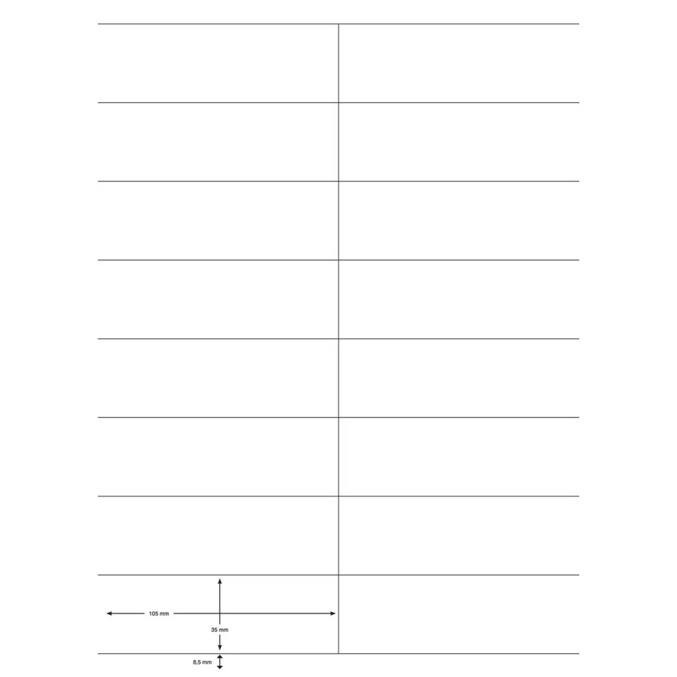 Q-CONNECT étiquettes, blanc, coins...