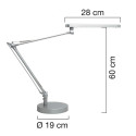 Unilux lampe de bureau Mamboled, gris