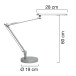 Unilux bureaulamp Mamboled, grijs