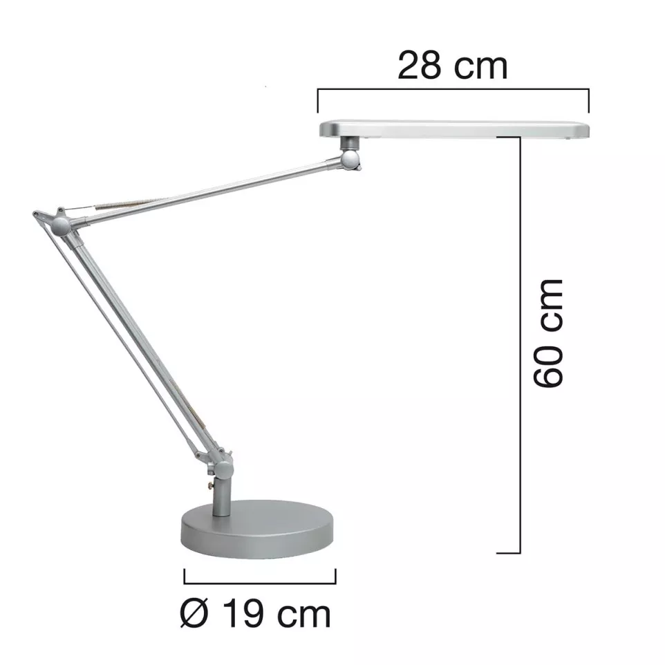 Unilux lampe de bureau Mamboled, gris