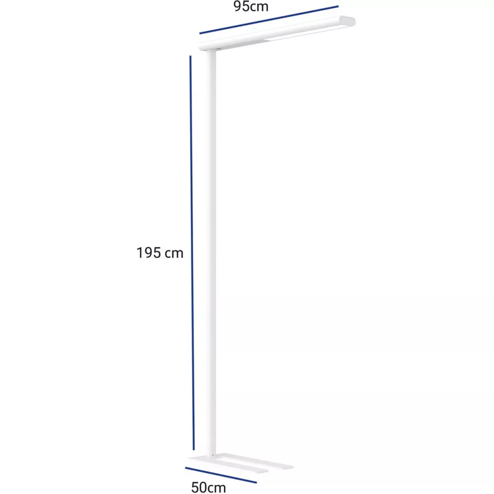 MAULjet lampadaire, LED, blanc