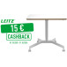 Leitz Ergo bureau assis/debout, petit, manuel, mobile