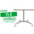 Leitz Ergo bureau assis/debout, petit, manuel, mobile