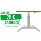 Leitz Ergo bureau assis/debout, petit, électrique, sur pied