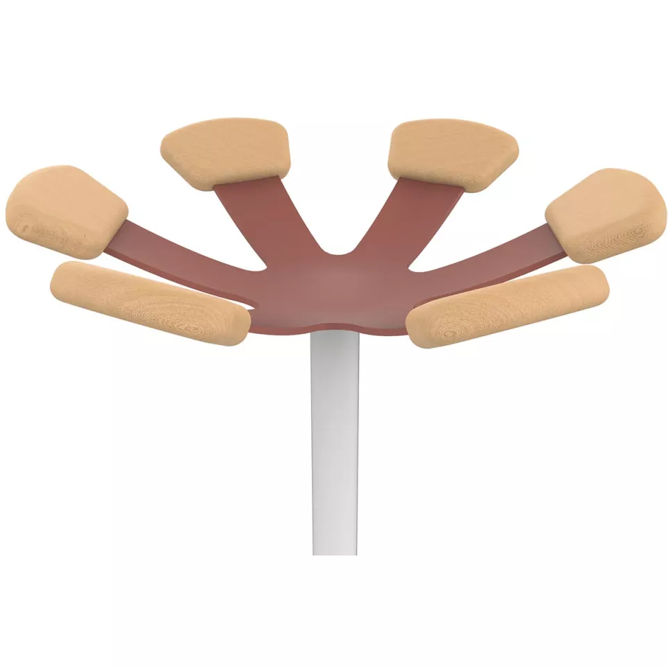 Unilux portemanteau Aurora, blanc/rouge