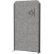 MAULcocoon cloison, ft 100x180 cm, gris, cadre anthracite, sur pieds