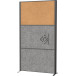 MAULconnecto cloison, 1 x tableau liège, 2 x gris foncé, cadre anthracite, sur pieds