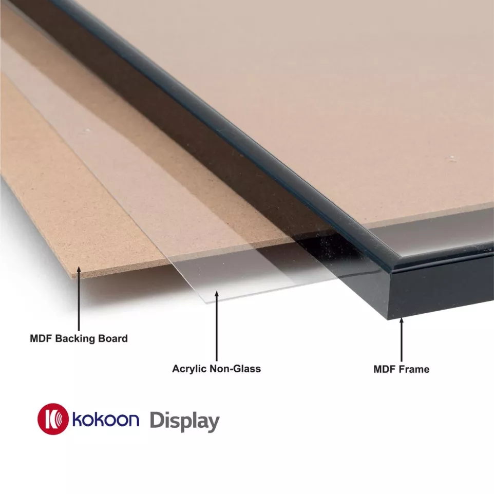 Kokoon Display fotokader, zwart, ft A4