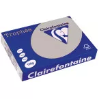 Clairefontaine Trophée Pastel, papier couleur, A4, 120 g, 250 feuilles, gris clair