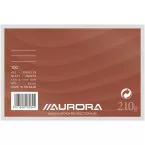 Aurora fiches blanches, ft 10 x 15 cm, ligné, 210 g/m², paquet de 100 pièces
