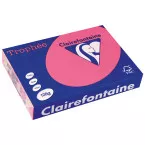 Clairefontaine Trophée Intens, papier couleur, A4, 120 g, 250 feuilles, fuchsia
