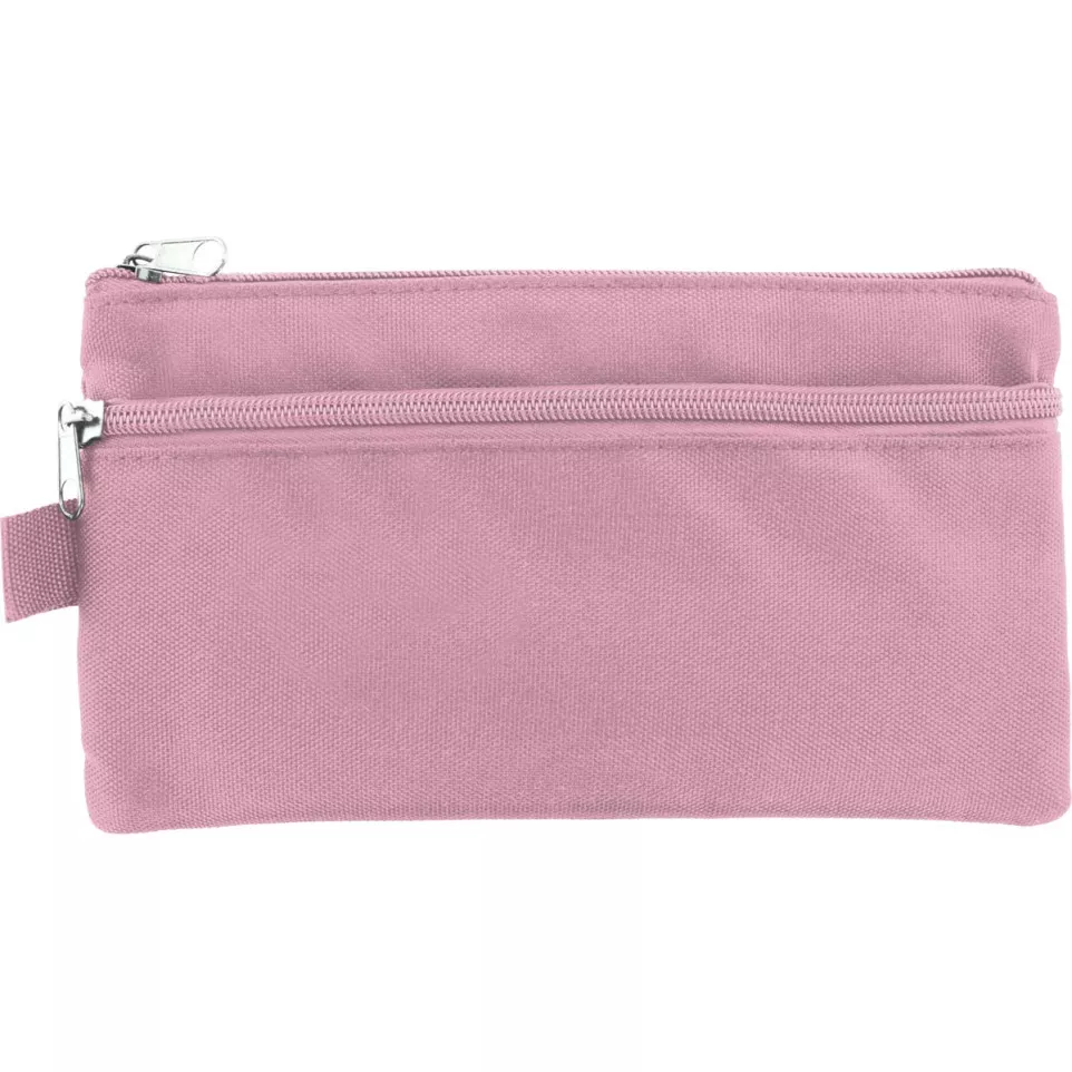 Kangaro pencil case flat pastel pink...