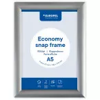 Europel Economy Poster Frame with Clips, 25 mm List, A5 Size, Silver