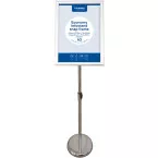 Europel standard sol info Economy, liste 25mm, ft A3, argent