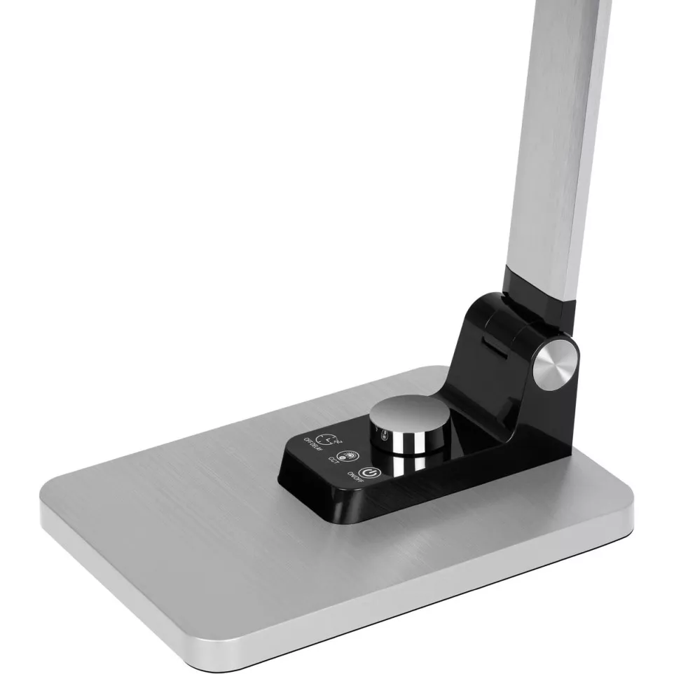 Hansa bureaulamp Breeze, LED, zilver