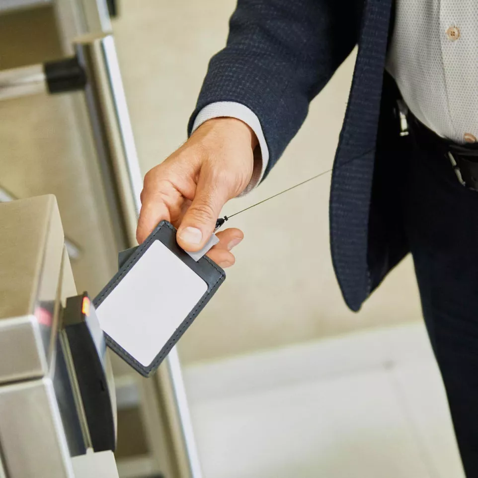 Europel retractable badge reel with...