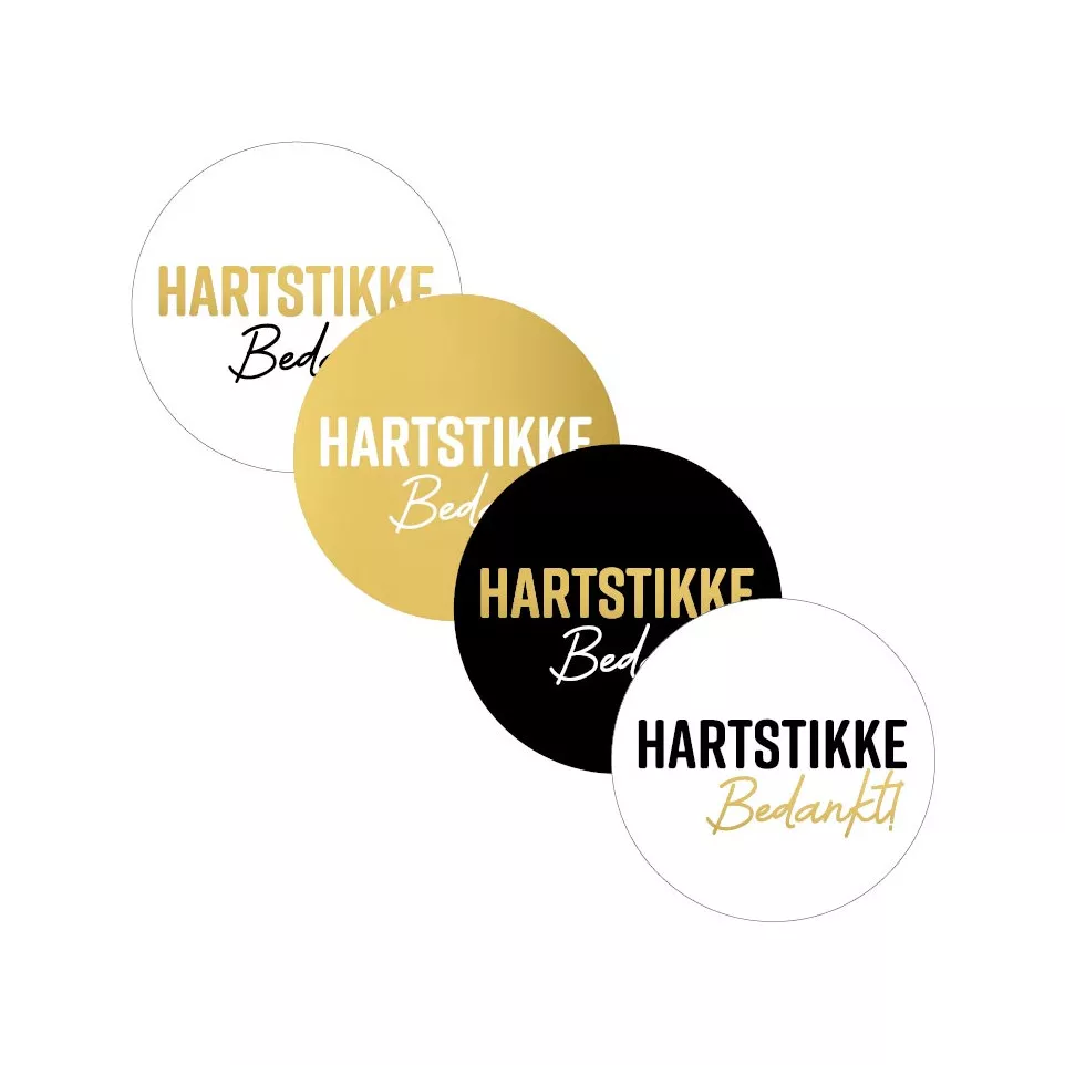 KP étiquette "Hartstikke Bedankt",...