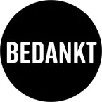 KP étiquette \"Bedankt\", diamètre 40 mm, rouleau de 250 pièces