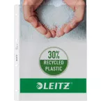 Leitz geperforeerde showtas Premium, ft A4, PP, copy safe, transparant, pak van 100 stuks