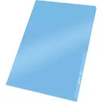 Leitz Premium L-map, PVC, ft A4, blauw, pak van 100 stuks