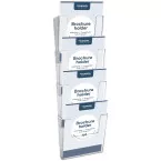 Europel Wall-Mounted Document Display, 4 x A4 Portrait