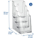 Europel folderhouder, 4 x ft 1/3 A4