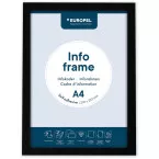 Europel cadre auto-collant ft A4, noir, paquet de 2 pièces