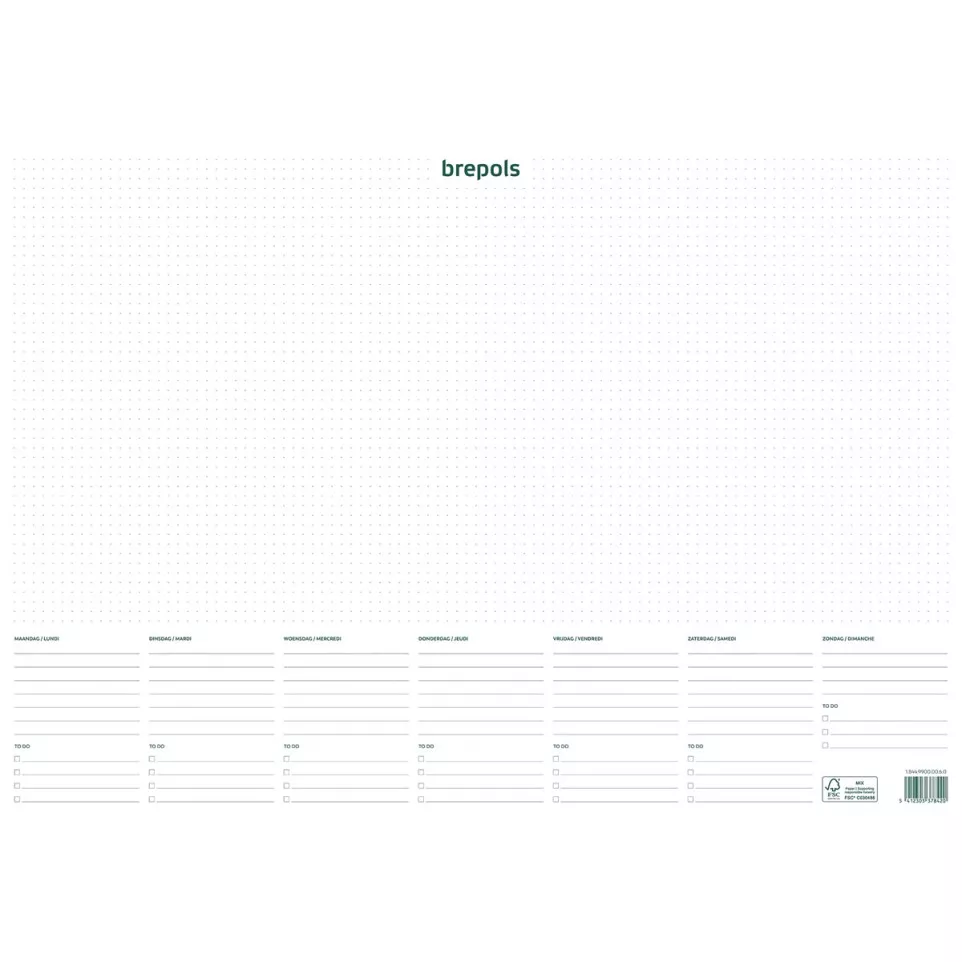 Brepols sous-main avec calendrier...