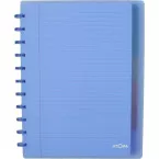 Atoma Seyes A4+ Notebook, 120 Pages, Polypropylene Cover, Lined, 6 Dividers and 5 Pockets, Assorted