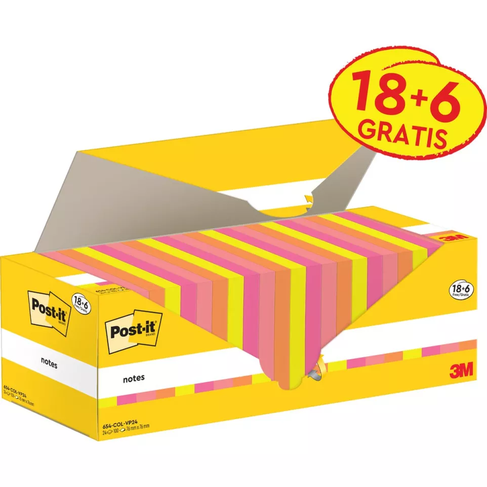 Post-it Notes, 100 vel, ft 76 x 76...