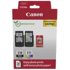 Canon PG-510 Black and CL-511 Colour Ink Cartridge Multipack OEM 2970B017 up to 220 pages