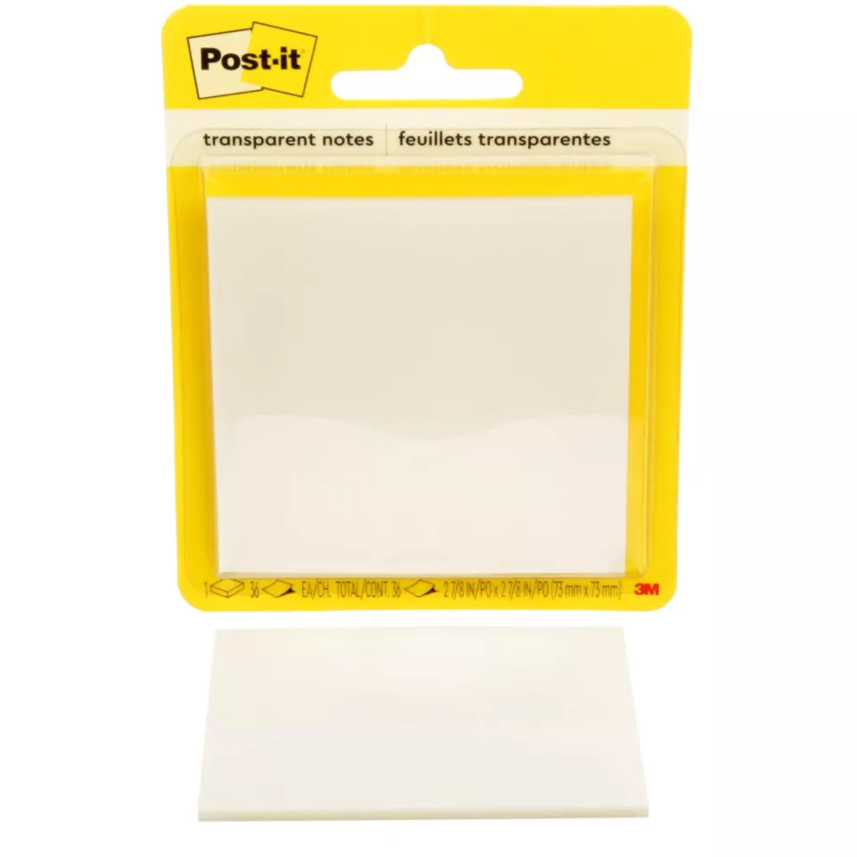 Post-it Transparent Notes, Clear, 36...